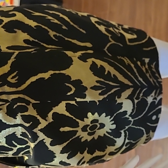 ✅ SOLD ✅ NWT H&M Black and Gold Mini Cocktail Dress with Side Pockets Size 2 - Picture 6 of 13